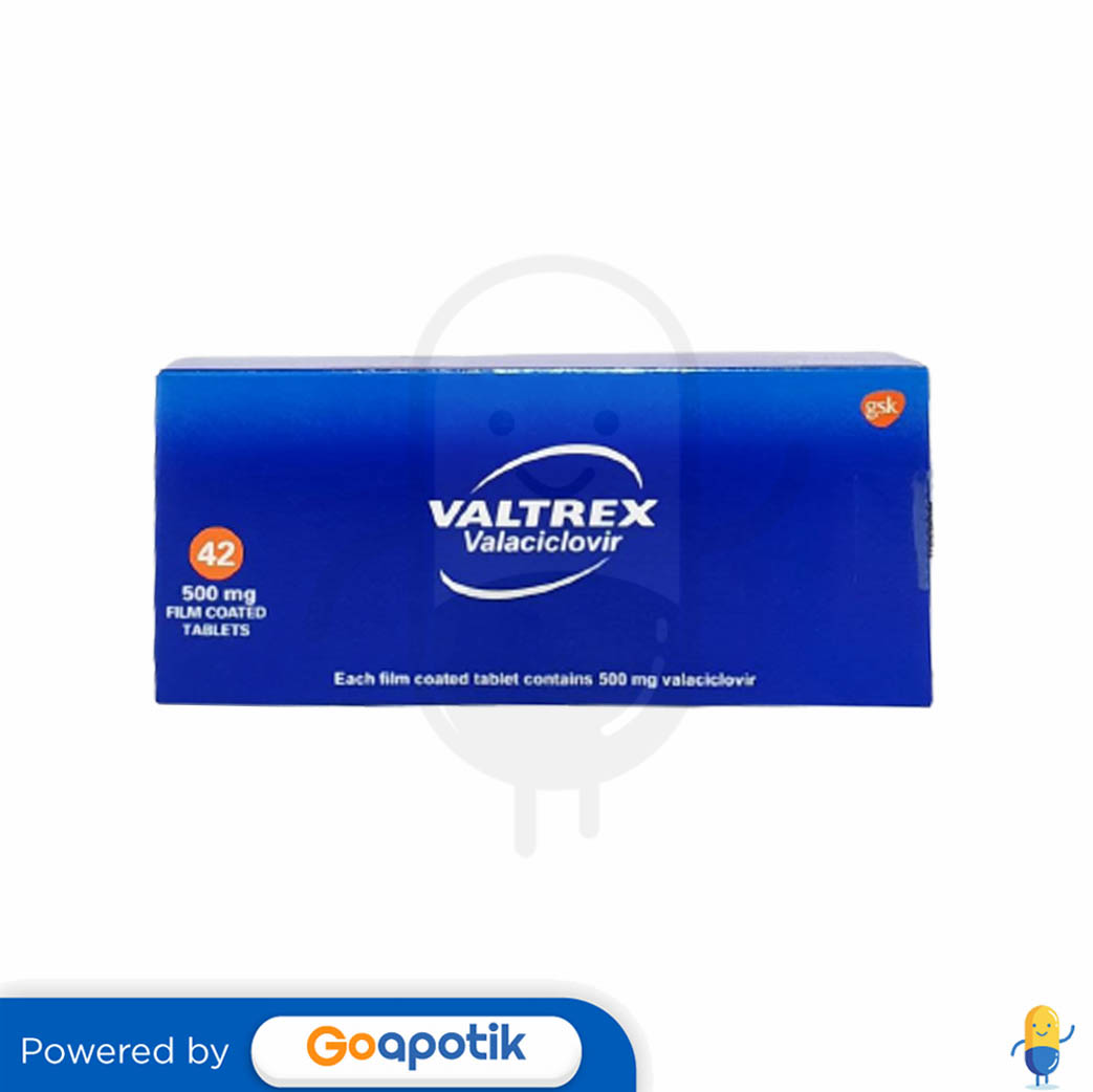 Valtrex 500 Mg Box 42 Tablet Kegunaan Efek Samping Dosis Dan Aturan Pakai