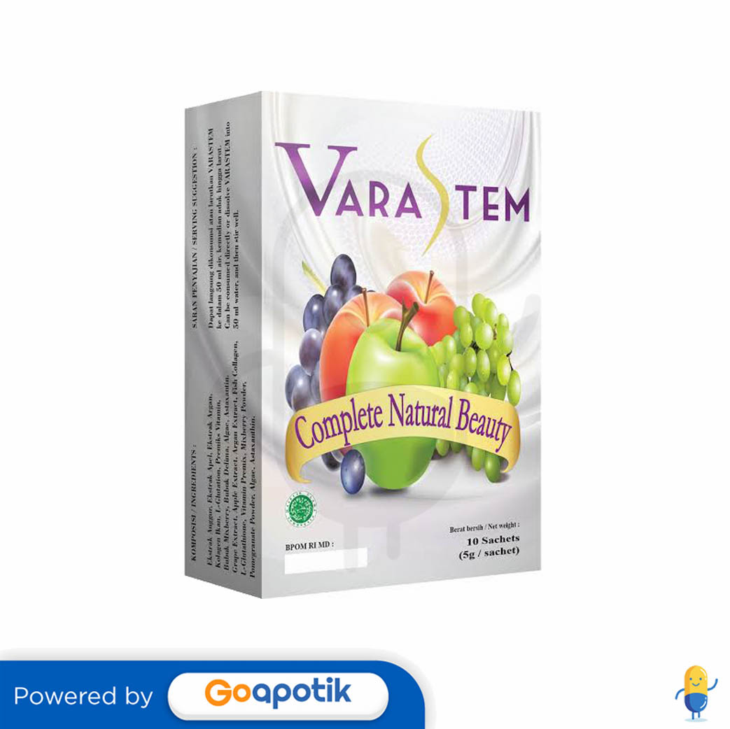 Varastem Rasa Mixberry Serbuk 5 Gram Box 10 Sachet Kegunaan Efek