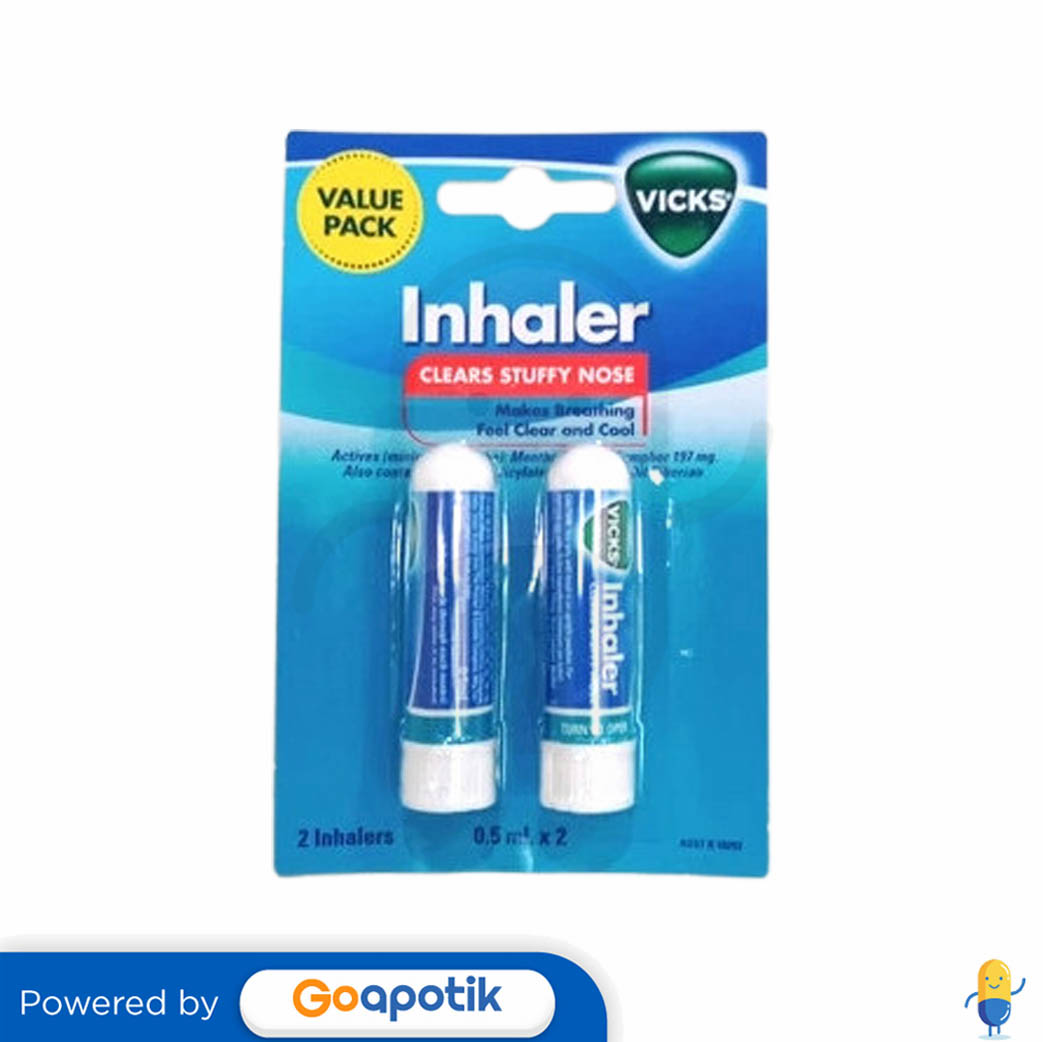 VICKS INHALER 0.5 ML TWIN PACK 2 PCS Kegunaan, Efek Samping, Dosis