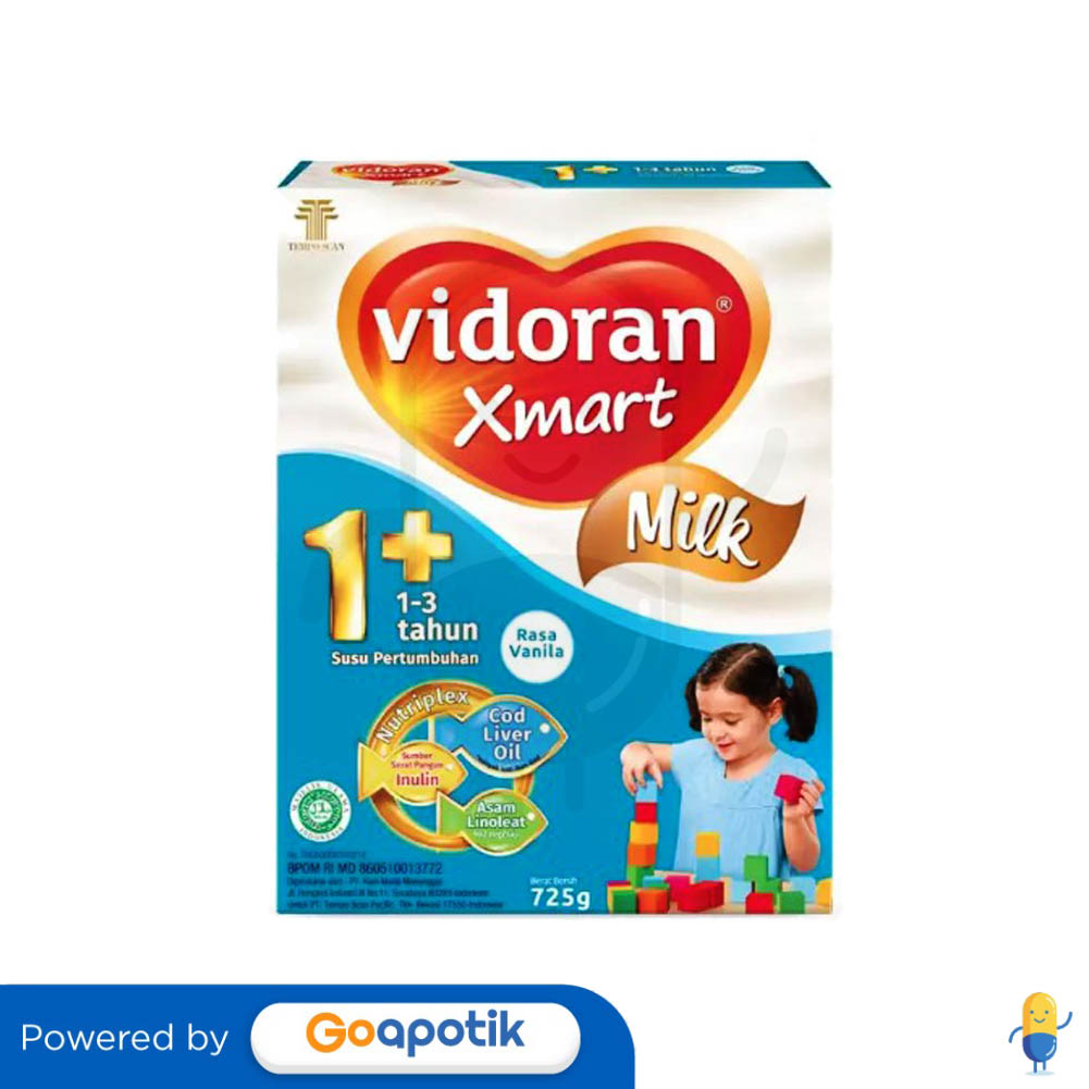 VIDORAN XMART MILK 1+ USIA 1 3 TAHUN RASA MADU 725 GRAM Kegunaan