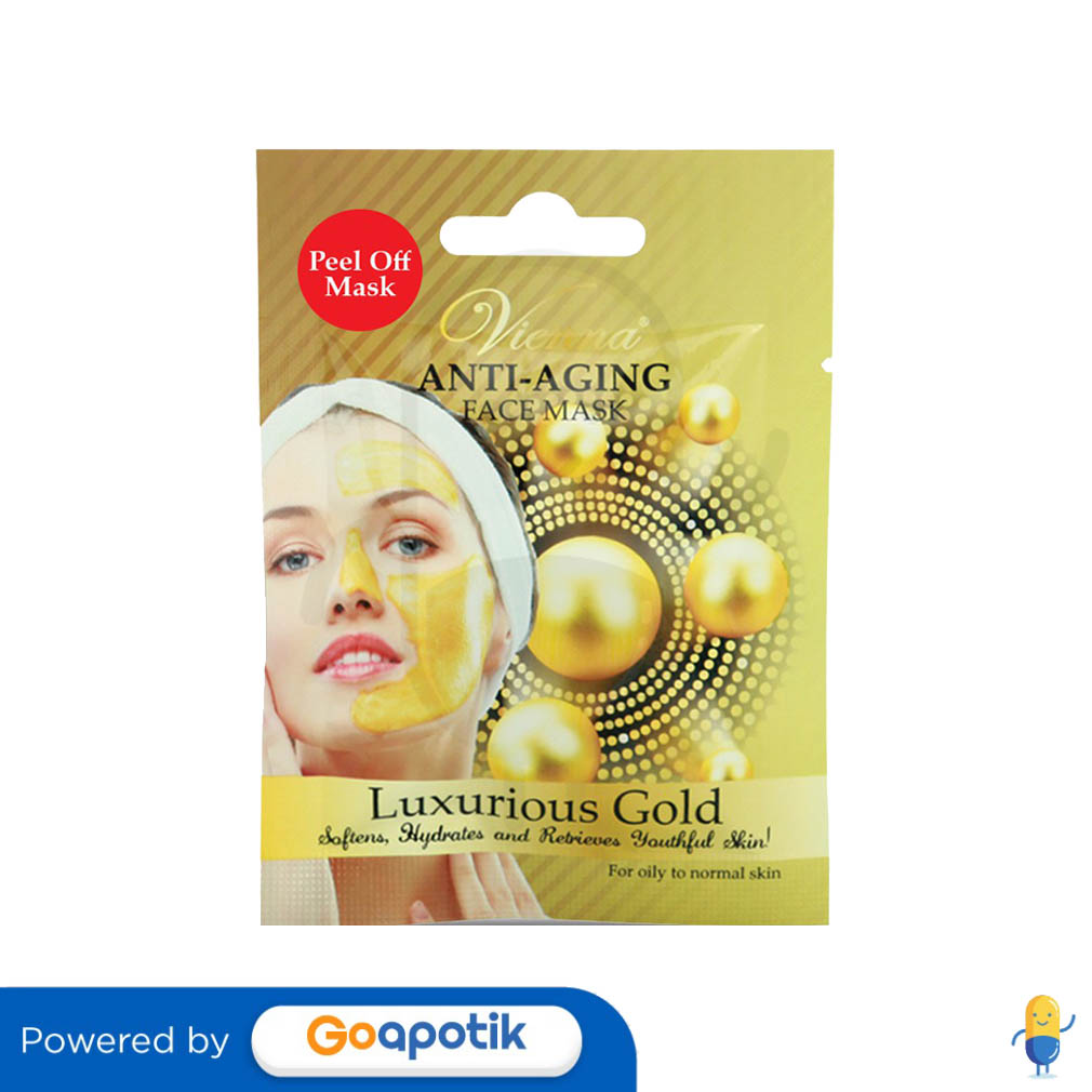 VIENNA ANTI AGING FACE MASK LUXURIOUS GOLD 20 GRAM SACHET Kegunaan, Efek Samping, Dosis dan