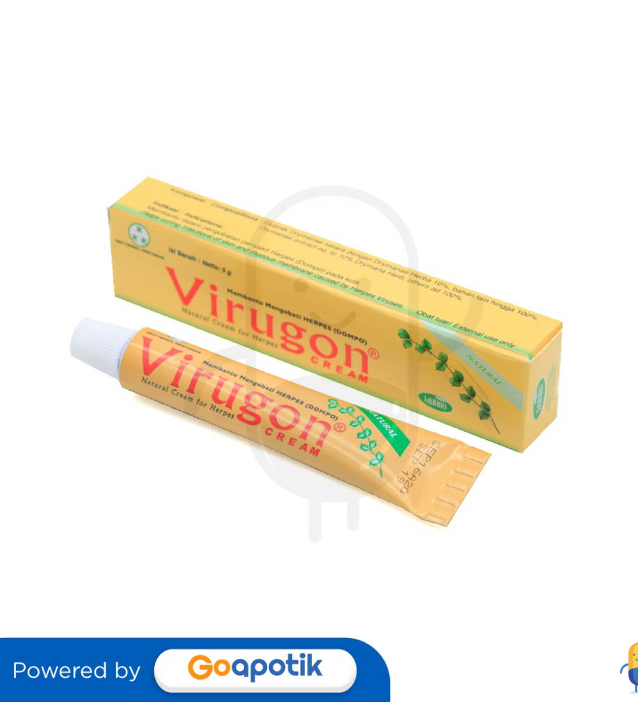 VIRUGON CREAM ISI 5 GRAM TUBE - Kegunaan, Efek Samping, Dosis dan ...