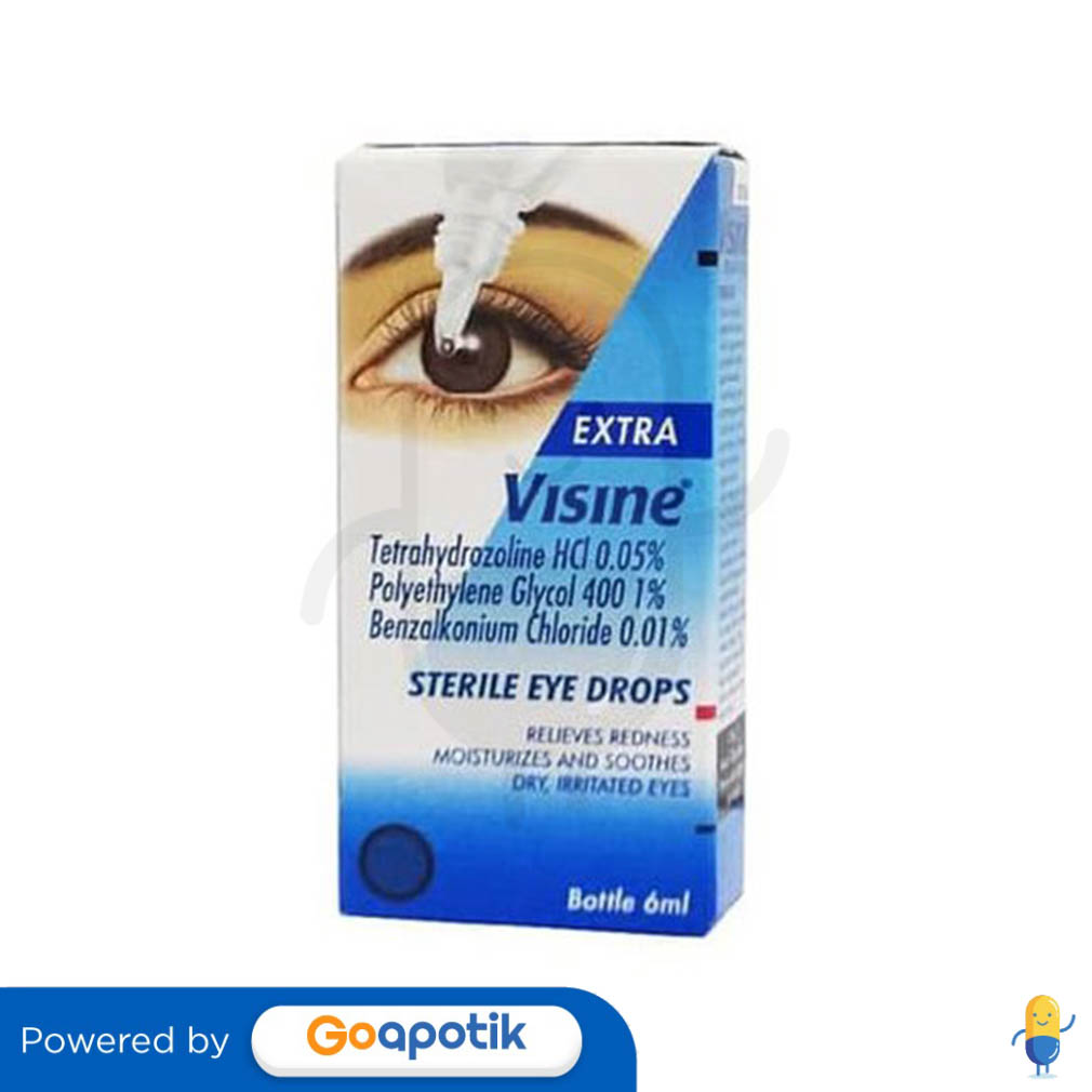 VISINE EYE DROP EXTRA 6 ML Kegunaan, Efek Samping, Dosis dan Aturan Pakai