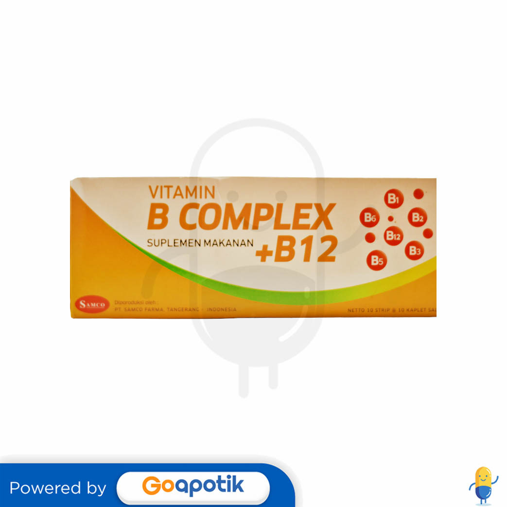 VITAMIN B COMPLEX + B12 SAMCO BOX 100 KAPLET Kegunaan, Efek Samping