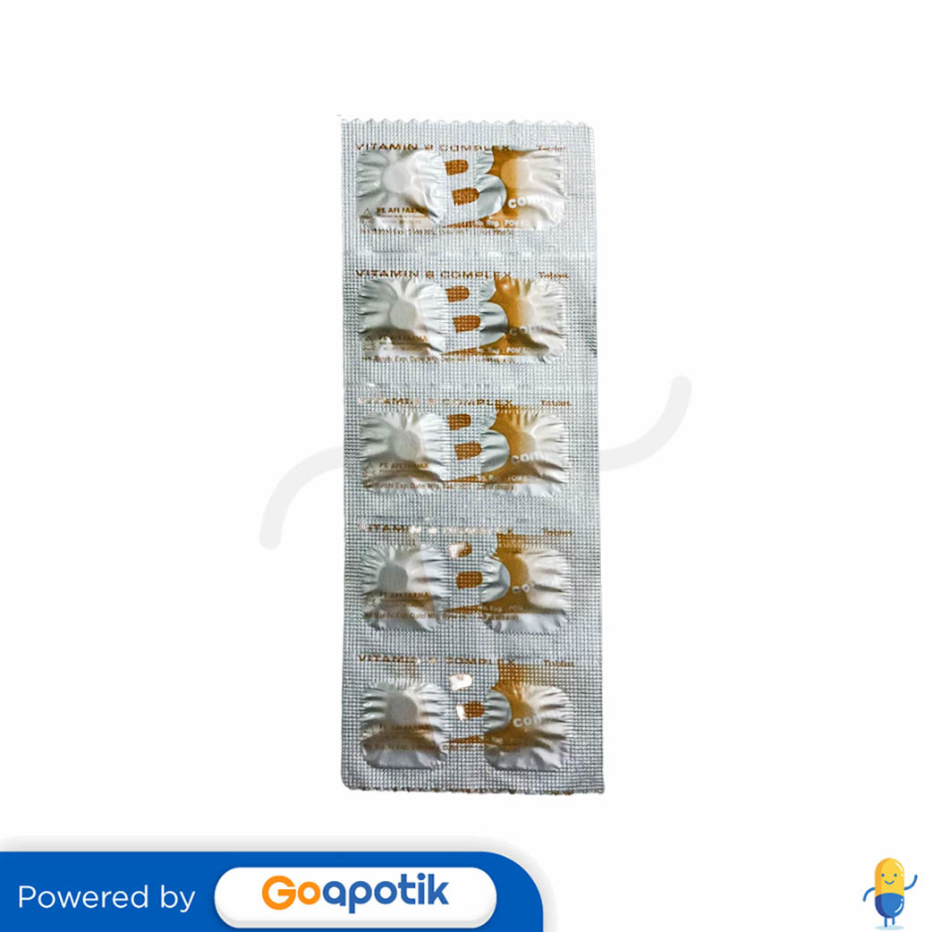 VITAMIN B COMPLEX AFIFARMA STRIP 10 TABLET - Kegunaan, Efek Samping ...