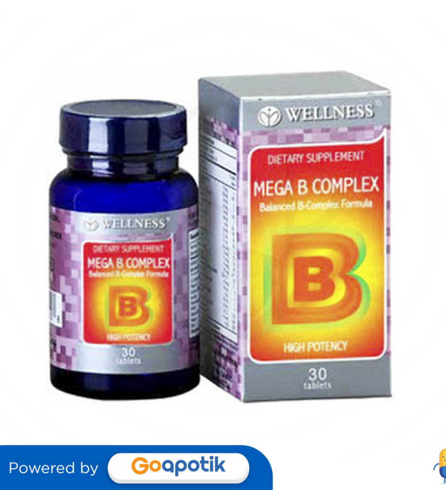 WELLNESS B COMPLEX BOX 30 TABLET - Kegunaan, Efek Samping, Dosis Dan ...