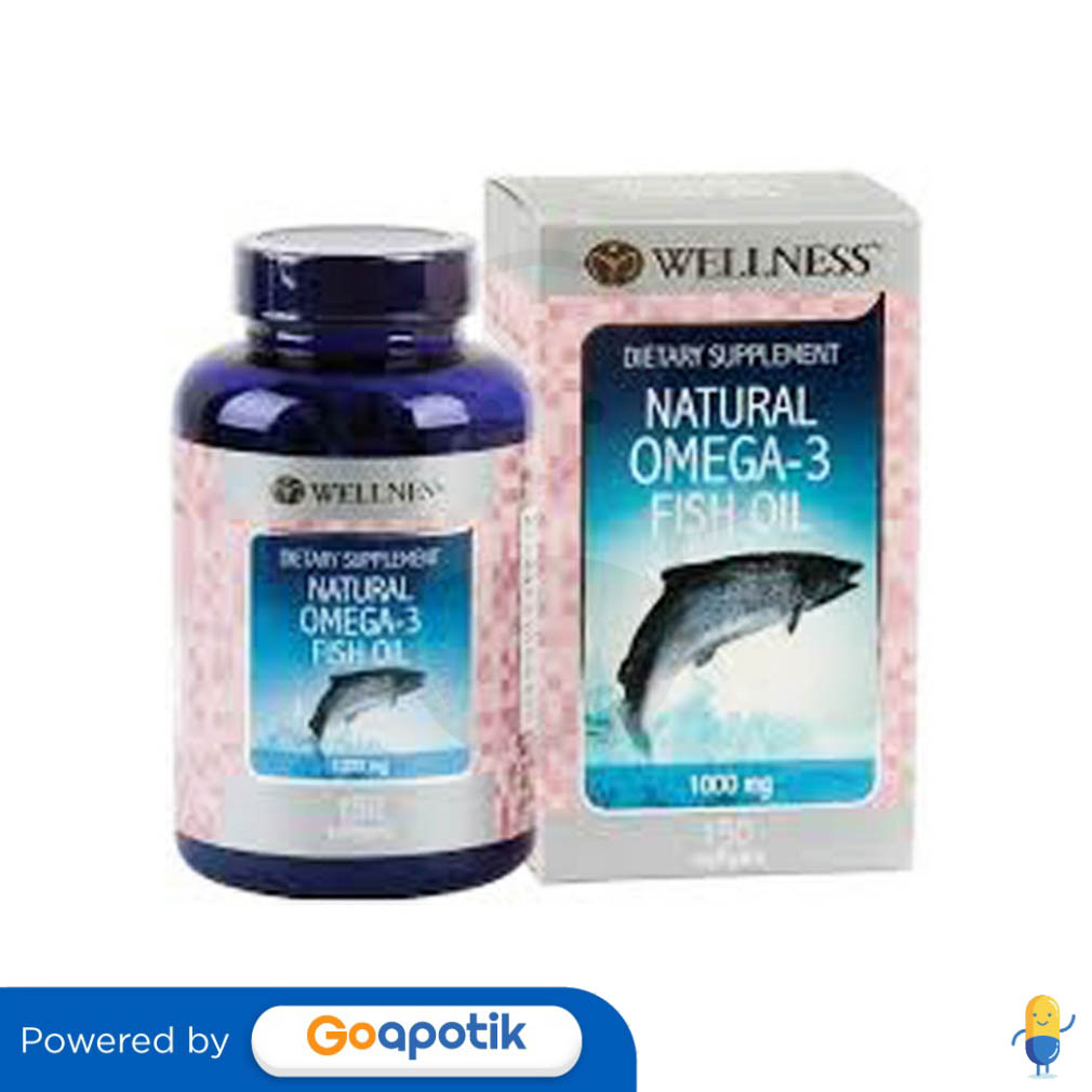 WELLNESS OMEGA3 1000 MG BOX 150 SOFTGEL Kegunaan, Efek Samping