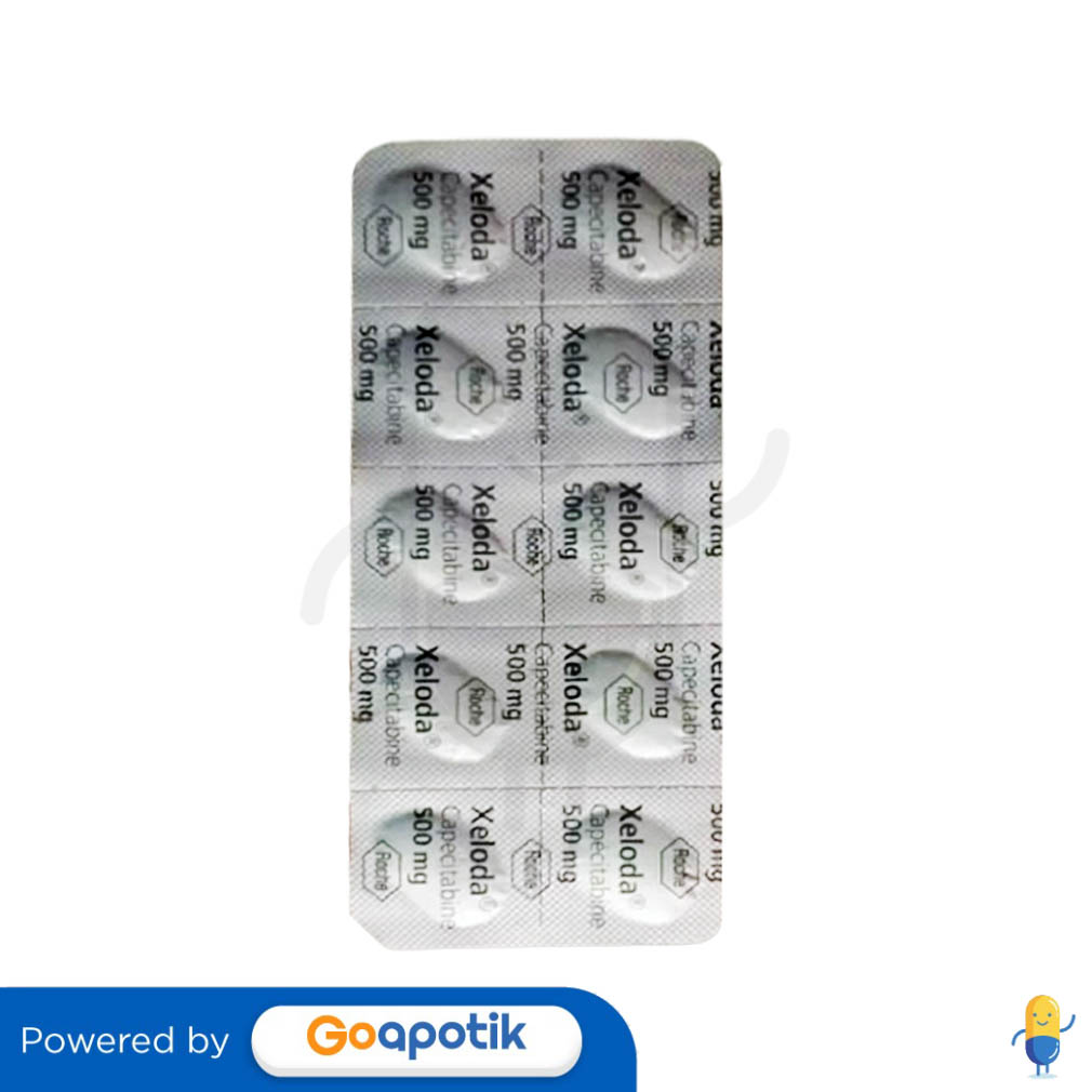 XELODA 500 MG TABLET Kegunaan, Efek Samping, Dosis dan Aturan Pakai