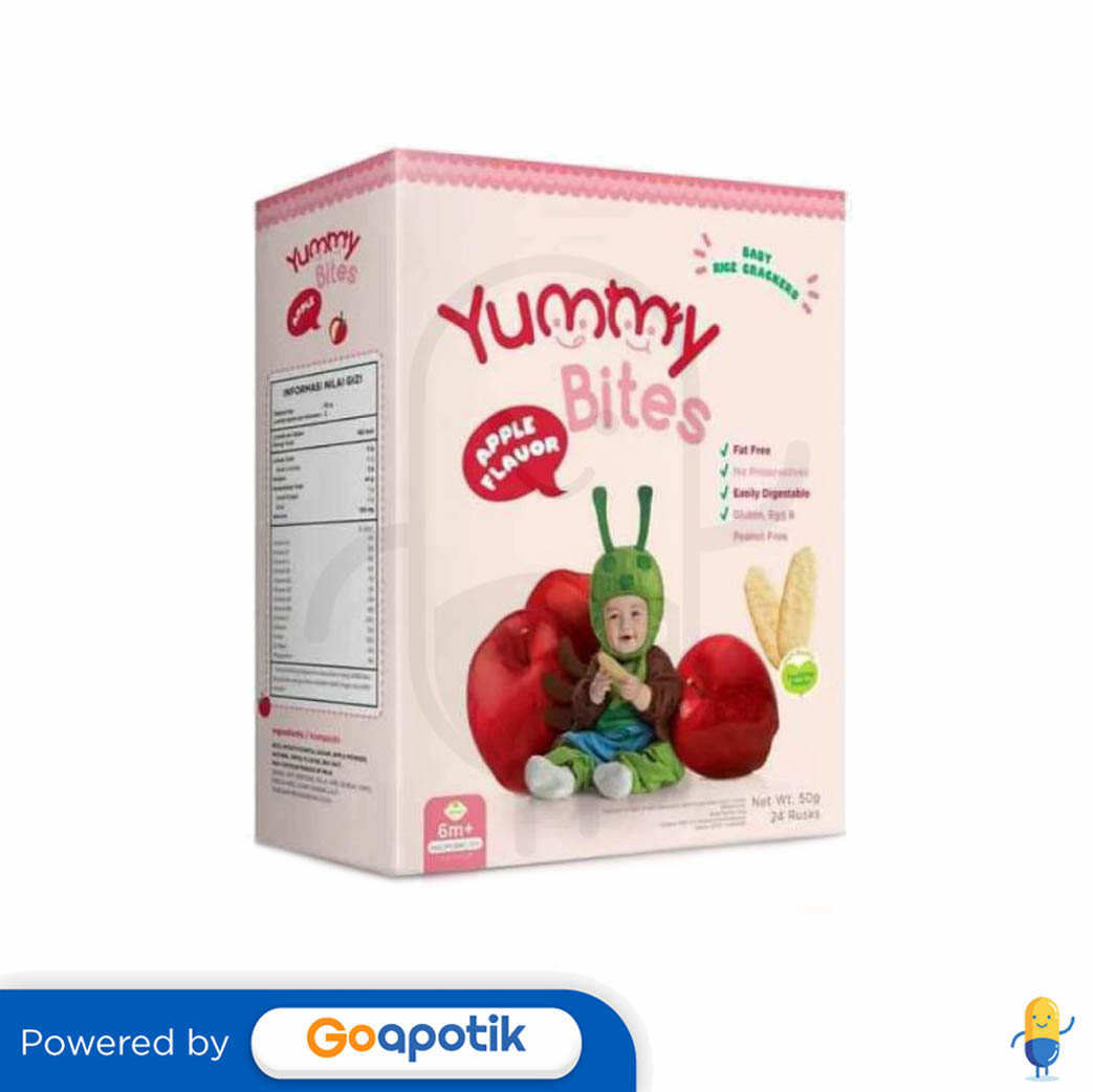 Ulasan Produk YUMMY BITES 123 BISKUIT BERAS USIA 15 TAHUN RASA APEL 50