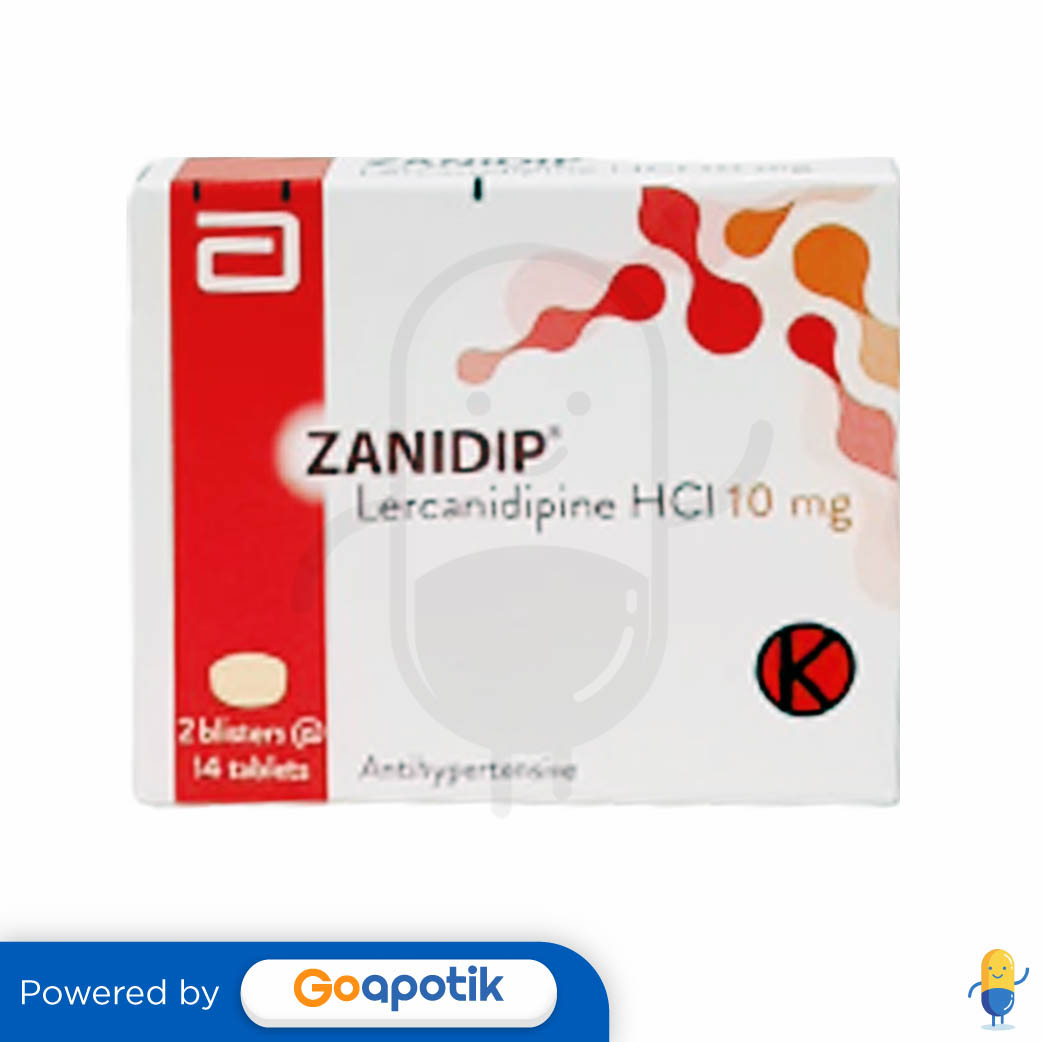 Zanidip 10 Mg Box 28 Tablet Kegunaan Efek Samping Dosis Dan Aturan