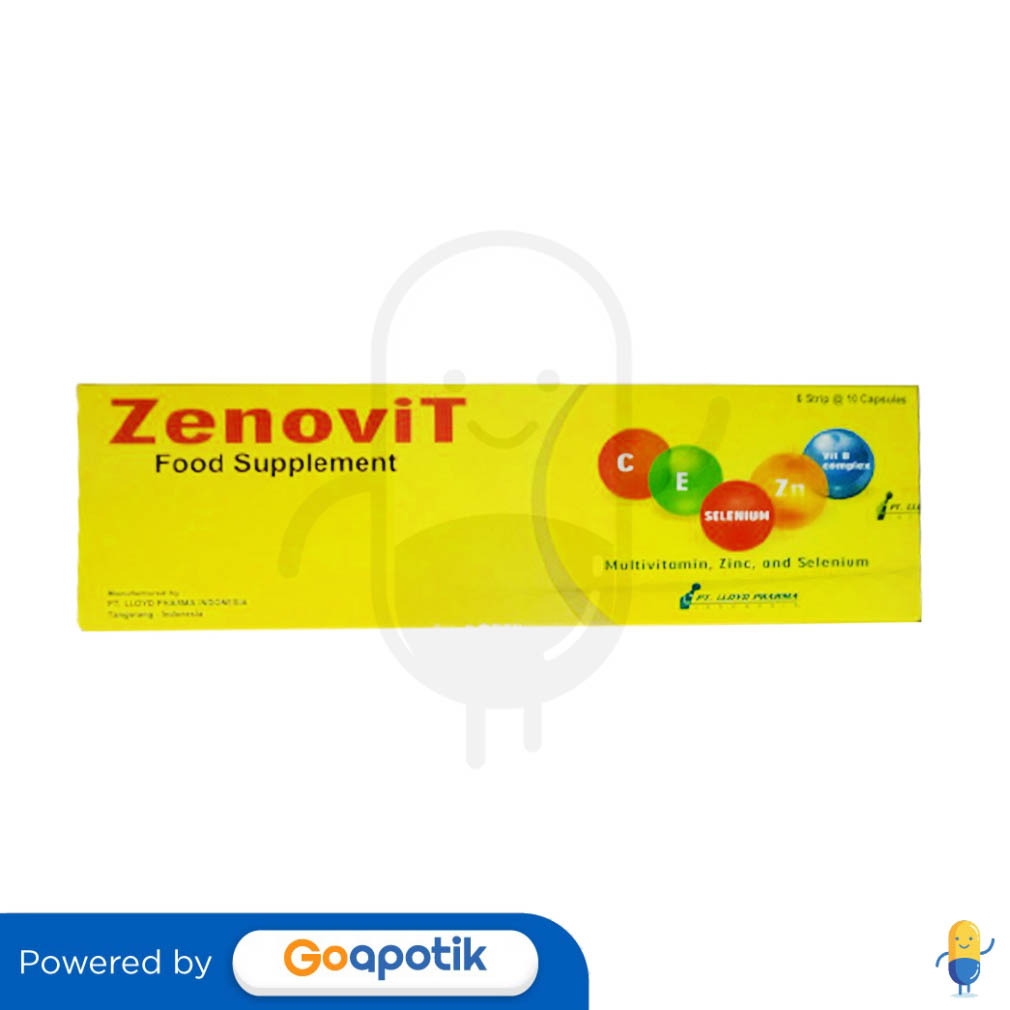 ZENOVIT BOX ISI 60 KAPSUL Kegunaan, Efek Samping, Dosis dan Aturan Pakai