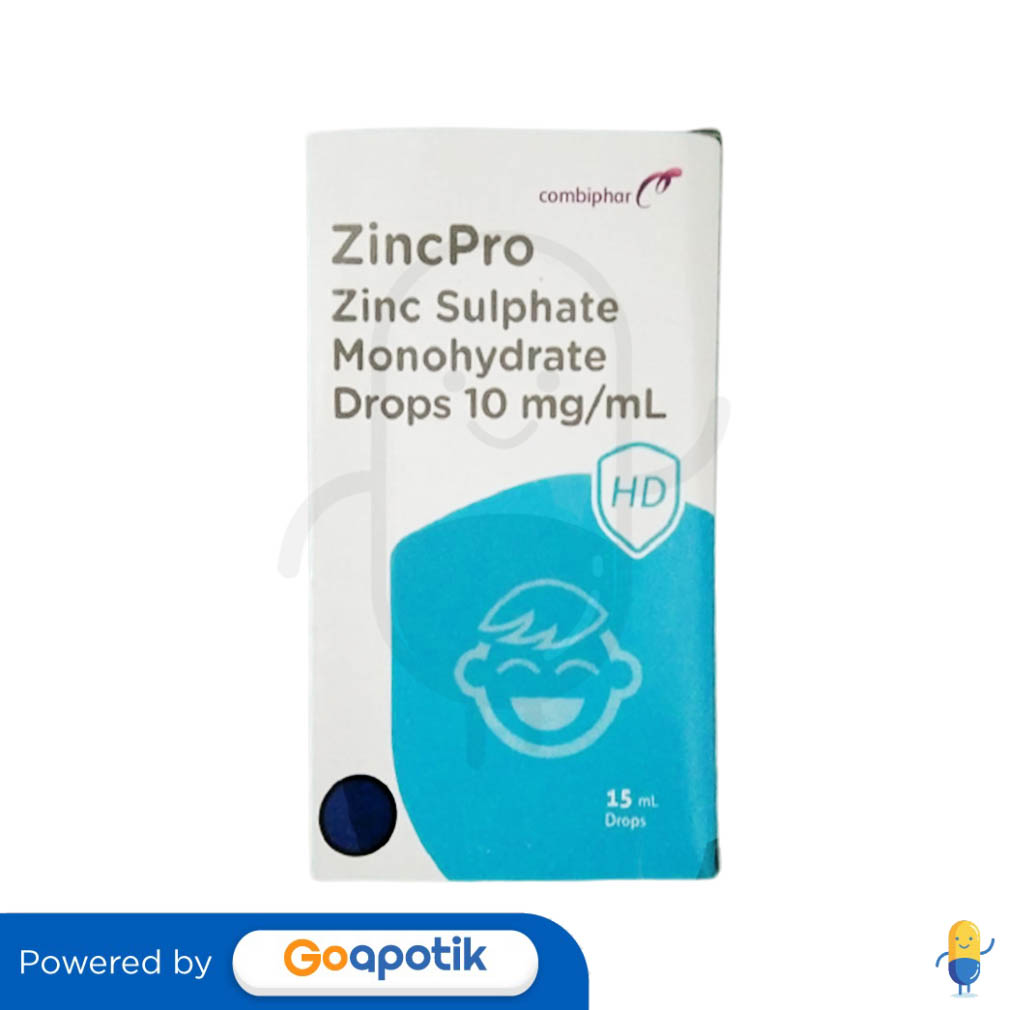 ZINCPRO DROPS ISI 15 ML BOTOL Kegunaan, Efek Samping, Dosis dan