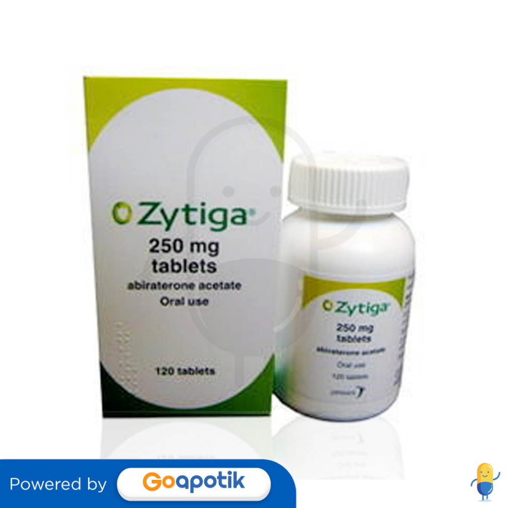 ZYTIGA 250 MG BOX 120 TABLET Kegunaan, Efek Samping, Dosis dan Aturan Pakai
